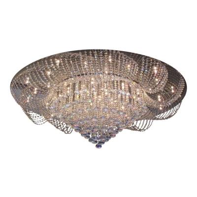 China Modern Post Modern Long Staircase Crystal Lighting Crystal Chandelier Luxury clear for villa hotel lobby for sale