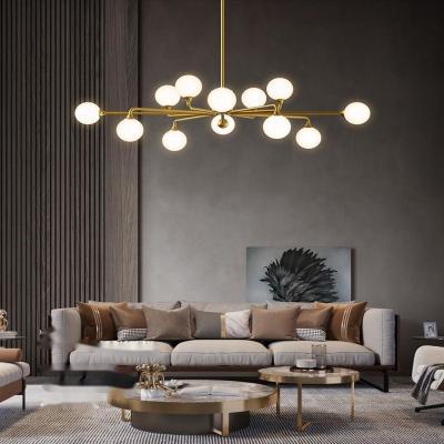 China Creative Magic Bean Chandelier Post-modern Simple Modern Bedroom Lamp Household Chandelier Living Room Lamps for sale