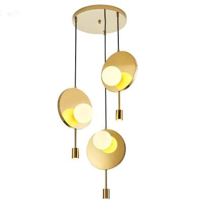 China Modern simple creative pendant light home deco small round mirror glass ball chandelier nordic chandelier art modern for sale