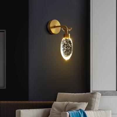 China Hot Sale Modern LED Crystal Wall Lamps Besides Bedroom LED Sconce Wall Light for sale