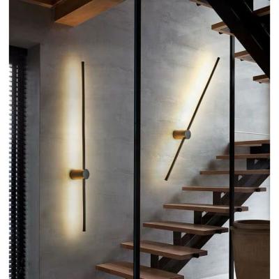 China Amazon Modern Nordic Vintage Wall Sconce Long Row Staircase Indoor Bedroom Step Light katchy led modern lamp home light fixtures lampen for sale