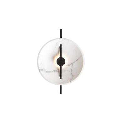 China Minimalist post-modern marble living room simple and creative designer designer bedroom bedside room model wall lamp for sale