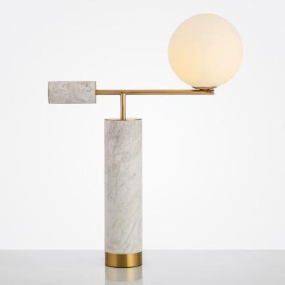 China Postmodern Fashionable Contemporary Creative Marble Lamp View Desk Lights Energy Saving Decorative Light for Table for sale