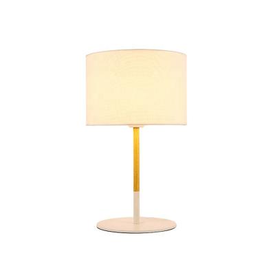 China Post-modern Modern Home Wood Room Light Children's Desk Bedside Cloth Fabric Decor Desk Lights Contemporary Modern Table Lights for sale