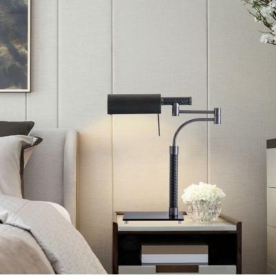 China Postmodern Modern Flexible Desk Lamps Iron Study Lights Revealing Long Light Swing Arm LED Home Decor Table Lamp for sale