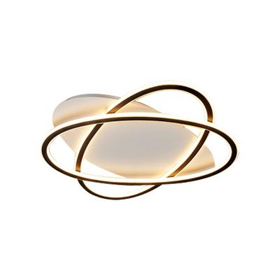 China Factory direct sale modern nordic ring ceiling lamp for bedroom hall decoration home deckenlampe for sale