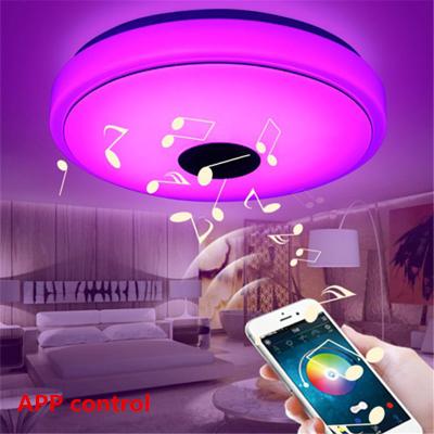 China Minimalist Music Speaker Ceiling Lamp With Smart Dimming RGB LED Ceiling Light Colorful Light for sale