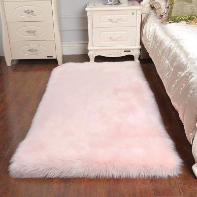 China Whosale long anti-slip wool blanket thick faux fur carpet tiles sheepskin with cheap price for sale