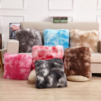 China Plush Anti-Decubitus Cushion Covers 50x50cm , Decorative Soft Tile Shape Zipper Covers For Bed for sale