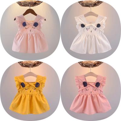 China Breathable Girls Dresses New Children's Summer Girl's Cotton Baby's Summer Dress Skirt Silk Girl's Dress Kids Clothing for sale