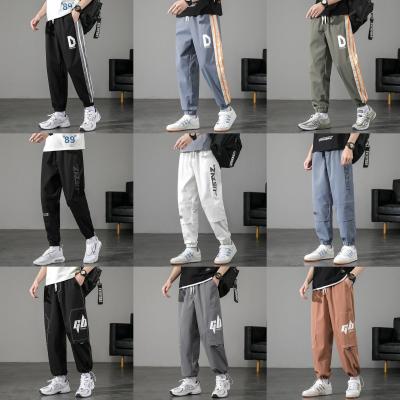 China 2022 Anti-wrinkle men's cheap men's sweatpants polyester goods goods motocross men's elastic pants for sale