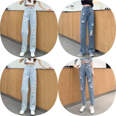 China Factory warehouse spot women's breathable blue jeans 2022 new autumn women's jeans fashion jeans wholesale for sale