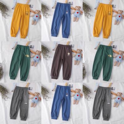 China Breathable Kids Pants Sports Pajamas Factory Cheap Wholesale Kids Casual To Use Cotton Quality Pants for sale