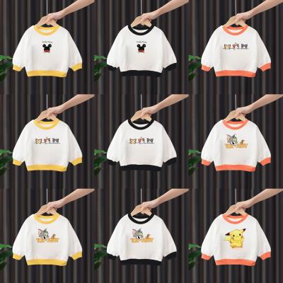 China Children's Long Sleeve Shirts Boys Sweaters Long Sleeve Girls Kids Breathable Clothing Warm Tops Girls Loungewear Kids Clothing for sale