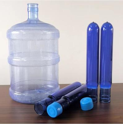 China PET Bottles Perform Pressed Capping Type Dia 55mm 5 Gallon - 2 Cavity 730 Gram Preform PET Plastic for sale