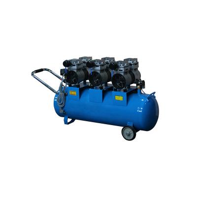 China High quality factory sale direct lubricated air compressor 2250w 0.2-0.8 ultra quiet oil free 1340X47X880CM head for sale