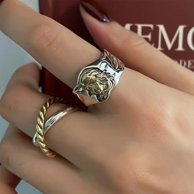 China Fine Engagement Jewelry for Women Geometric Midi Rings Women Egirl Irregular Aesthetic Indian Vintage Knuckle Shape Jewelry Open Ring for sale