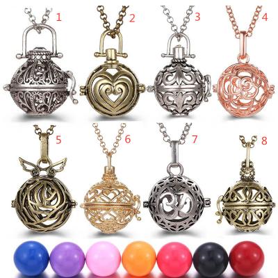 China Fashion Aromatherapy Jewelry Pendants Perfume Cage Pendant For Child Bijoux Pendulu Diffuser Necklace Mother Maternity Pendant for sale