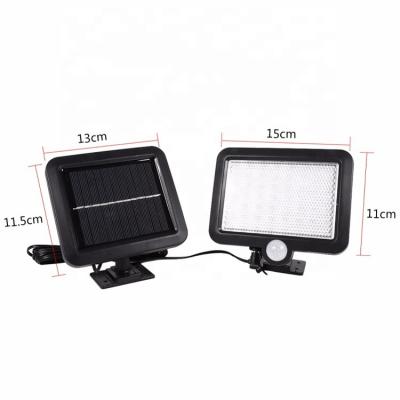 China Jiexuan 56 Garden Led Motion Sensor Separate Solar Light Outdoor Wall Lamp Waterproof Induction Emergency Split Solar Garden Light for sale