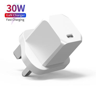 China palladium 30w wall charger usb c mobile phone 30 watt charger adapter charger gan fast 30w for sale