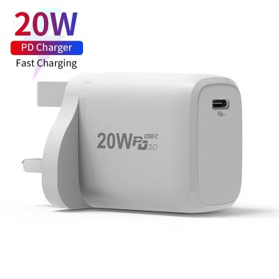 China 20w Mobile Phone Charger for iphone Charger Custom QC 3.0 for xiaomi Huawei 20w USB-c Power Adapter for sale