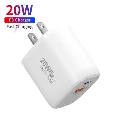 China Charging For Mobile Phones HUNDA 20w PD Wholesale Micro Usb Charger Multiport Super Fast Charger Type C For Android Phone for sale