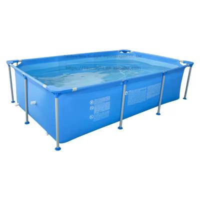 China PVC Fashion design pvc adult children indoor outdoor large slide inflatable metal frame swimming pool for sale for sale