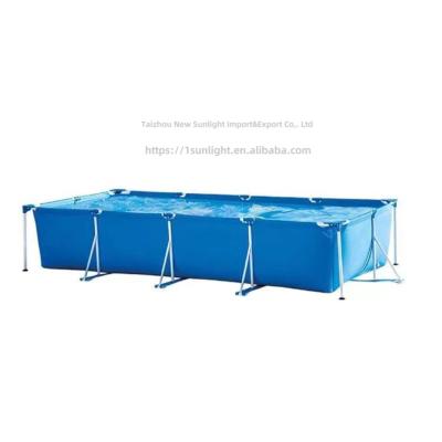 China PVC Fashion design pvc adult children indoor outdoor large slide inflatable metal frame swimming pool for sale for sale