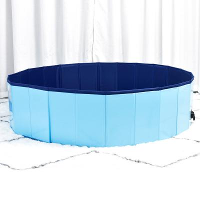 China PVC Large Foldable Dog Pool, Hard Plastic Shell Portable Swimming Pool for Dogs Cats and Kids for sale