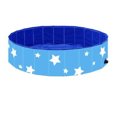 China PVC Large Hard Plastic Foldable Collapsible Paddling Dog Ice Bath Pet Tubs Pool for sale