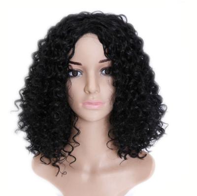 China Fashionable Wig Female Short Curly Hair Small Loop Burst Head Chemical Fiber High Temperature Resistant Silk Wig for sale