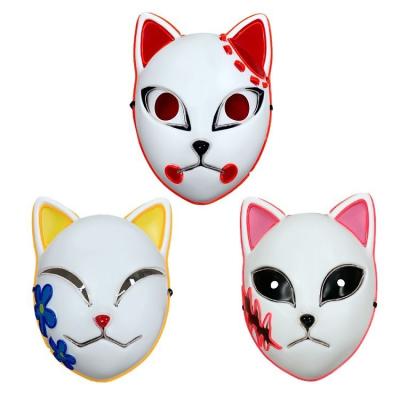 China New Fashionable Professional Made Anime Demon The Samemask Halloween Party Demon Slayer LedMask for sale