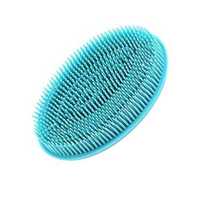 China Viable Soft Silicone Body Brush Wash Bath Shower Exfoliating Skin Fit For Baby Bath Shampoo Facial Massager Brush Dropship Supplies for sale