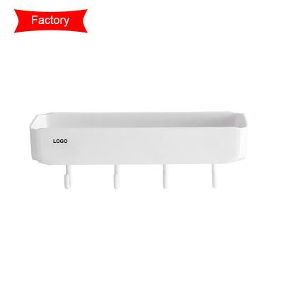 China Bathroom Customization LOGO Baolong Plastic Shelf Punch-free Environmentally Friendly High Quality Viable Load-bearing Strong for sale