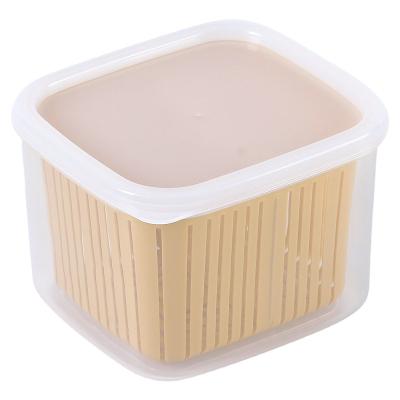 China Stackable Freshness Preservation Refrigerator Agricultural Product Protective Food Storage Box Container Refrigerator Freezer Storage Box with Lid for sale