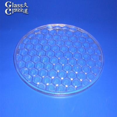 China Over 92% Transmission Polished Lens Flood Light Glass Dome for Performance Spotlight for sale