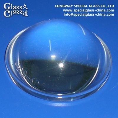 China Customized Optical Pyrex Borosilicate Glass Lenses For Flashlight Lens for sale