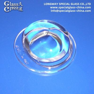 China Customized Optical Borosilicate Glass Diffusing Led cover Lenses For Led Light Lens for sale