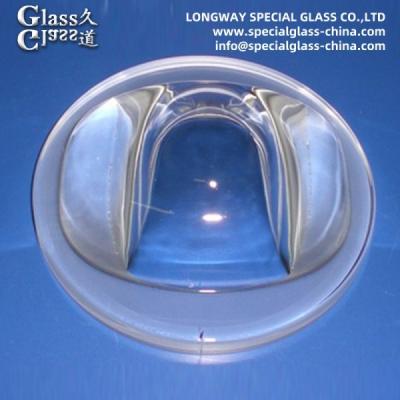 China Street Light Cob Led Glass Lenses From Borosilicate Glass 3.3 for sale