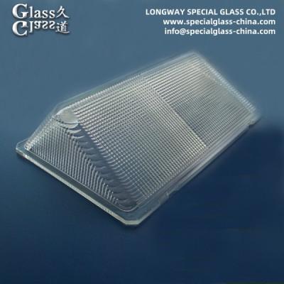 China Pressed Borosilicate Glass Lamp Cover For Industrial Llight Lens for sale