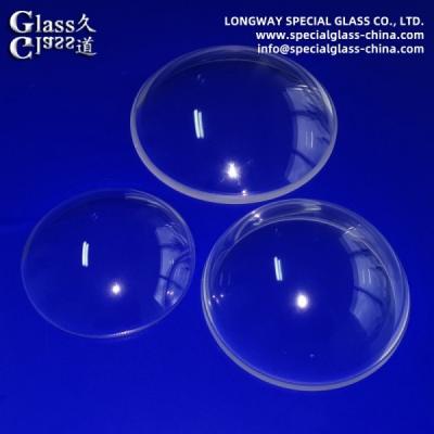 China Transparent Optical Glass Dome Lens For Security Camera , Microscope , Telescope for sale