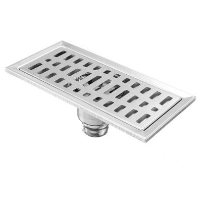 China Modern Long Linear Stainless Steel Floor Drain Shower Floor Water Drain For Bathroom for sale