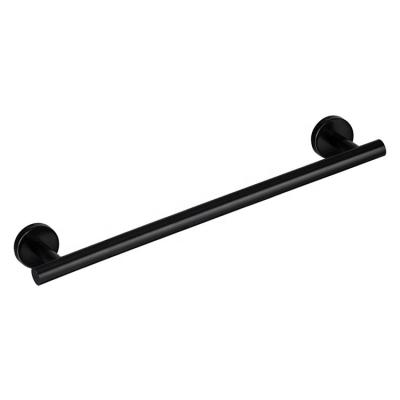 China Simple modern black stainless steel bathroom towel shelf/towel shelf with hook/towel rack shower room for sale