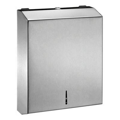 China Modern Stainless Steel Wall Mounted Commercial C Fold Paper Towel Dispenser Multifold Paper Towel Socket for Hotel Shopping Mall for sale