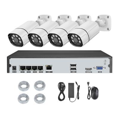 China 5MP 4CH POE IP Motion Detection High resolution Outdoor Night Vision Network Waterproof CCTV Security Camera System for sale