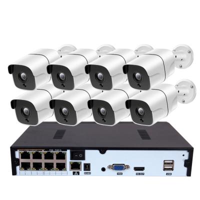 China H.265 8CH 5MP POE CCTV Camera Security Nvr Outdoor Ip CCTV Night Vision Camera kit à venda