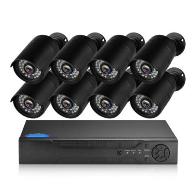 Cina 1080p cctv system audio record security cctv camera outdoor 8ch AHD DVR Kits in vendita