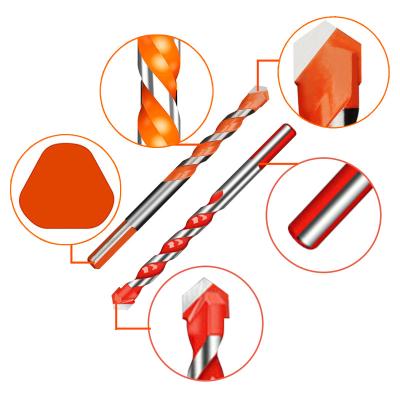 China Multi Functional Diamond Drill Set Boxed Ceramic Multifunctional Glass Metal Tile Triangle Brick Triangle Drill Bit Wood Concrete Punch Hole Saw Drill for sale