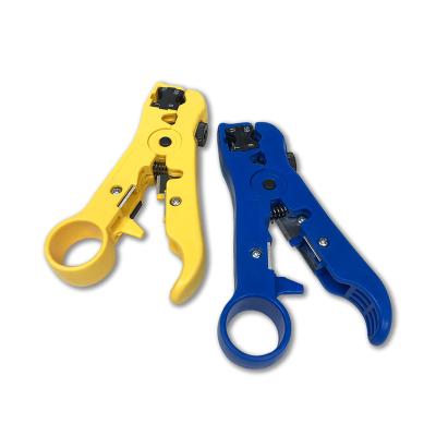 China Plastic + Metal Decrustation Pliers Cable Pliers Tools Automatic Electrical Cable Stripping Pliers Stripper for UTP/STP RG59 RG6 RG7 RG11 Pliers for sale