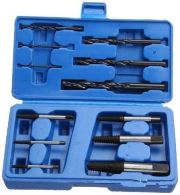 China HSS 4241 Quality 12Pcs/set HSS Broken Screw Gear Out Damaged Screw Extractor Drill Bit Guide Set Broken Bolt Remover Easy Out Set for sale